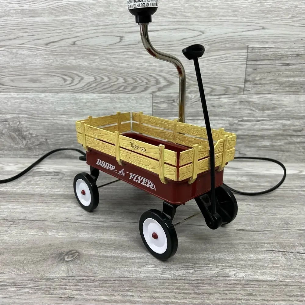 HTF RARE Vintage Radio Flyer Wagon Lamp 2007 Working Condition